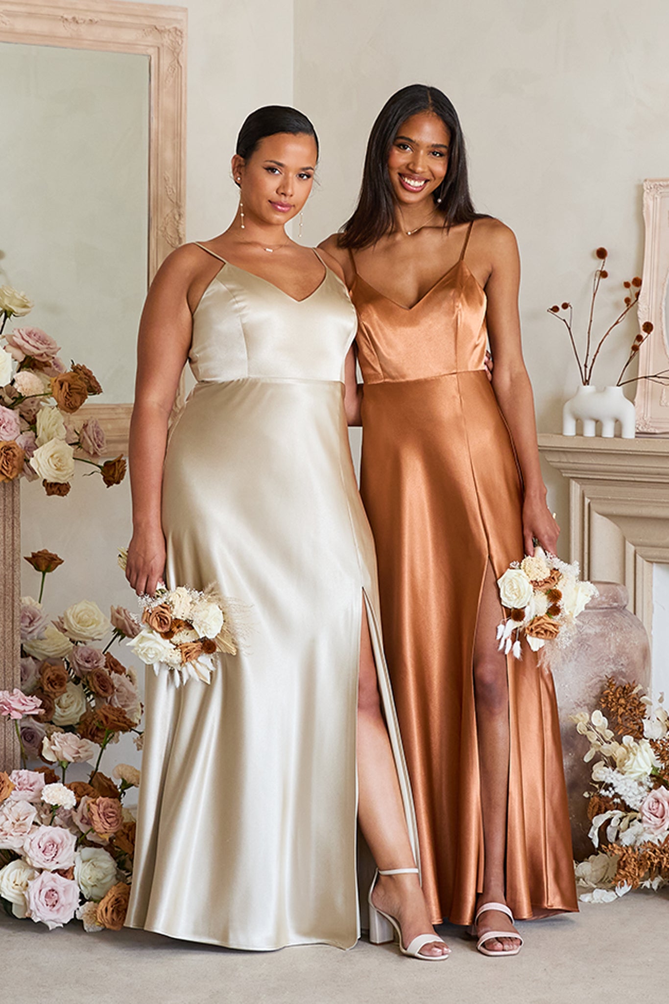 silk bridesmaid dresses